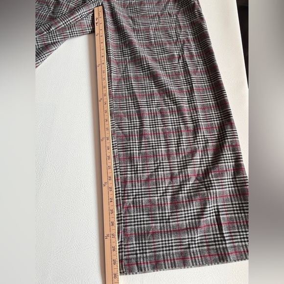 Ava & Viv Black and Gray Plaid Dress Pants Wide Leg sz 17 NWT - Picture 4 of 10